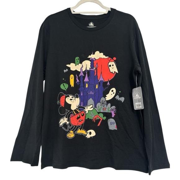 Disney Other - Disney Black and Purple Halloween Long Sleeve Tee NWT